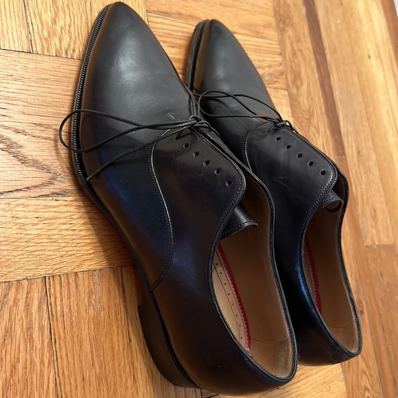 Christian Louboutin Black Oxford Lace Up Dress Shoes size 44 EUC - Picture 5 of 11